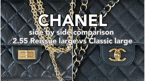 chanel 2.55 reissue 226 vs 227|coco Chanel 2.55 reissue.